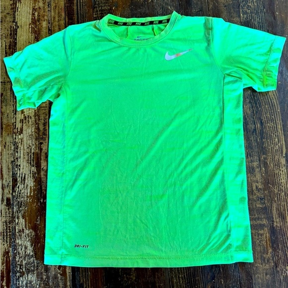 Nike Neon Yellow Dri-FIT T-Shirt - Picture 1 of 7